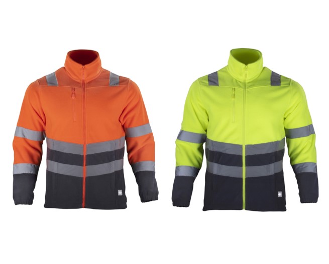 Micropolar Hi-Vis Clase 2 Bi-Color Manga Larga Hombre