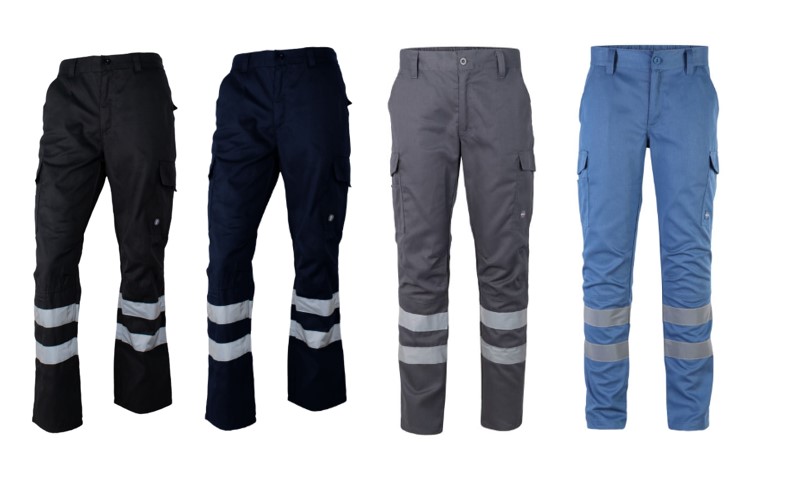 Pantalón Cargo Gabardina Con Cinta Hombre