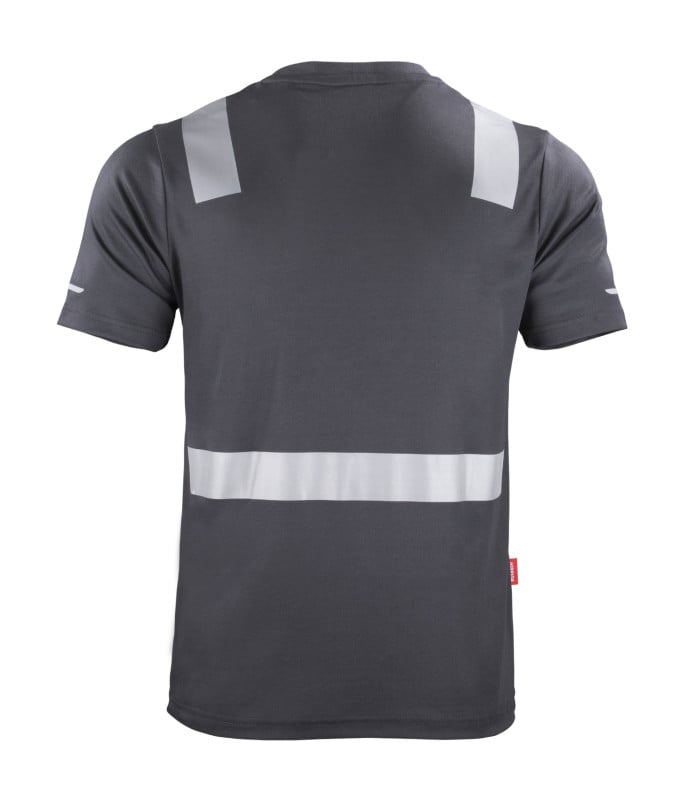 Polera Hibrida con Cinta Reflectiva Manga Corta Hombre