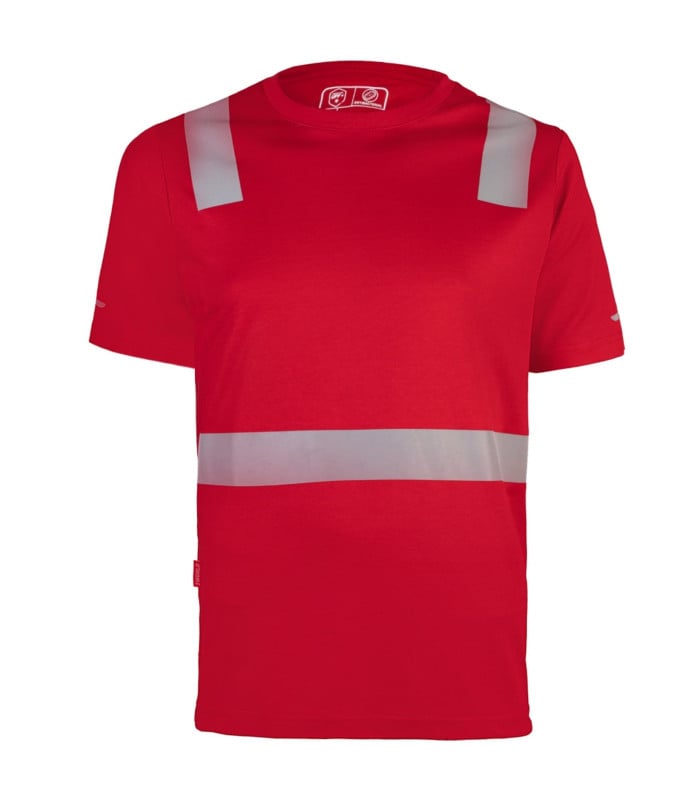 Polera Hibrida con Cinta Reflectiva Manga Corta Hombre