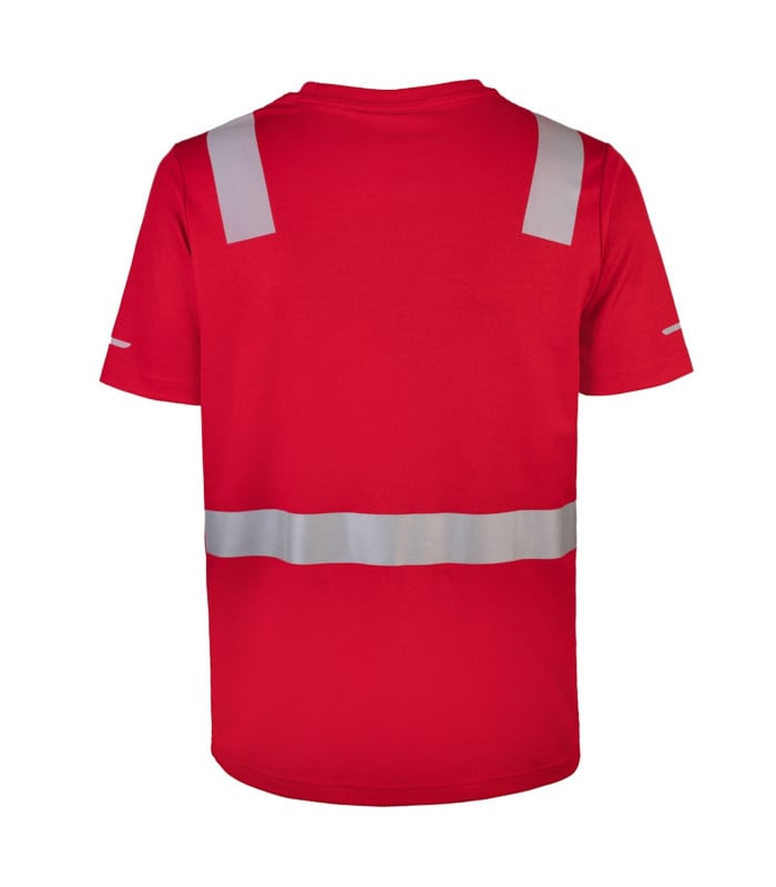 Polera Hibrida con Cinta Reflectiva Manga Corta Hombre