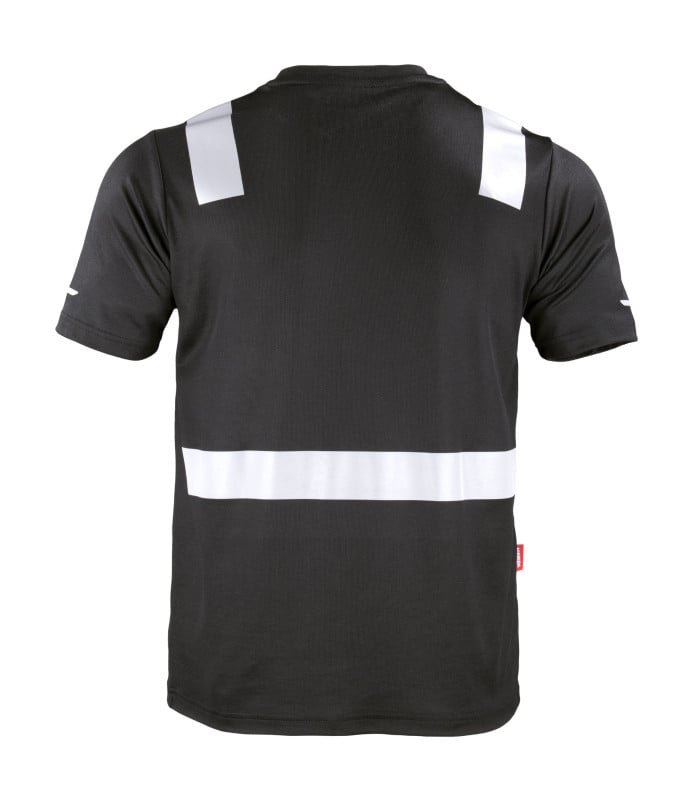Polera Hibrida con Cinta Reflectiva Manga Corta Hombre