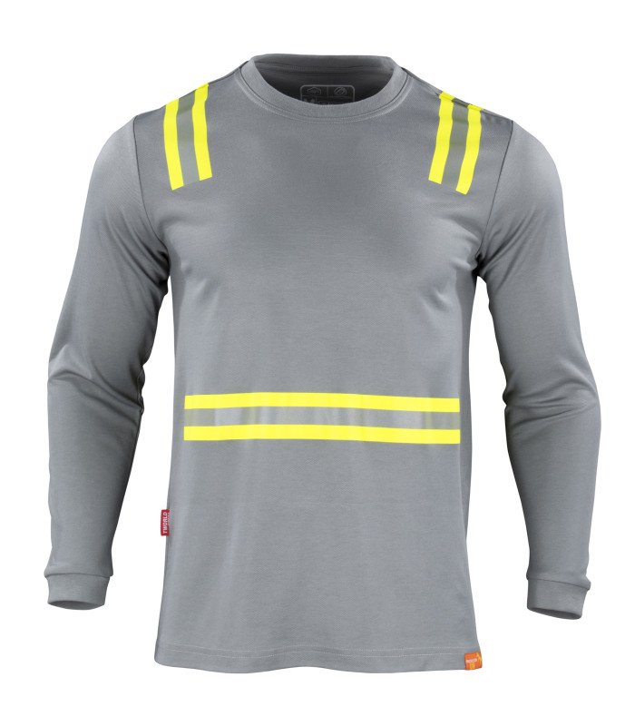 Polera Hibrida Dual Manga Larga Hombre