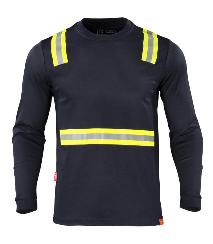 Polera Hibrida Dual Manga Larga Hombre