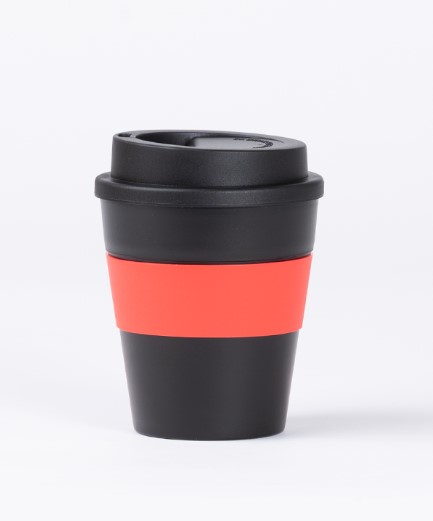 Mug Express Cup BLACK 356cc con banda silicona