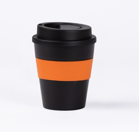 Mug Express Cup BLACK 356cc con banda silicona