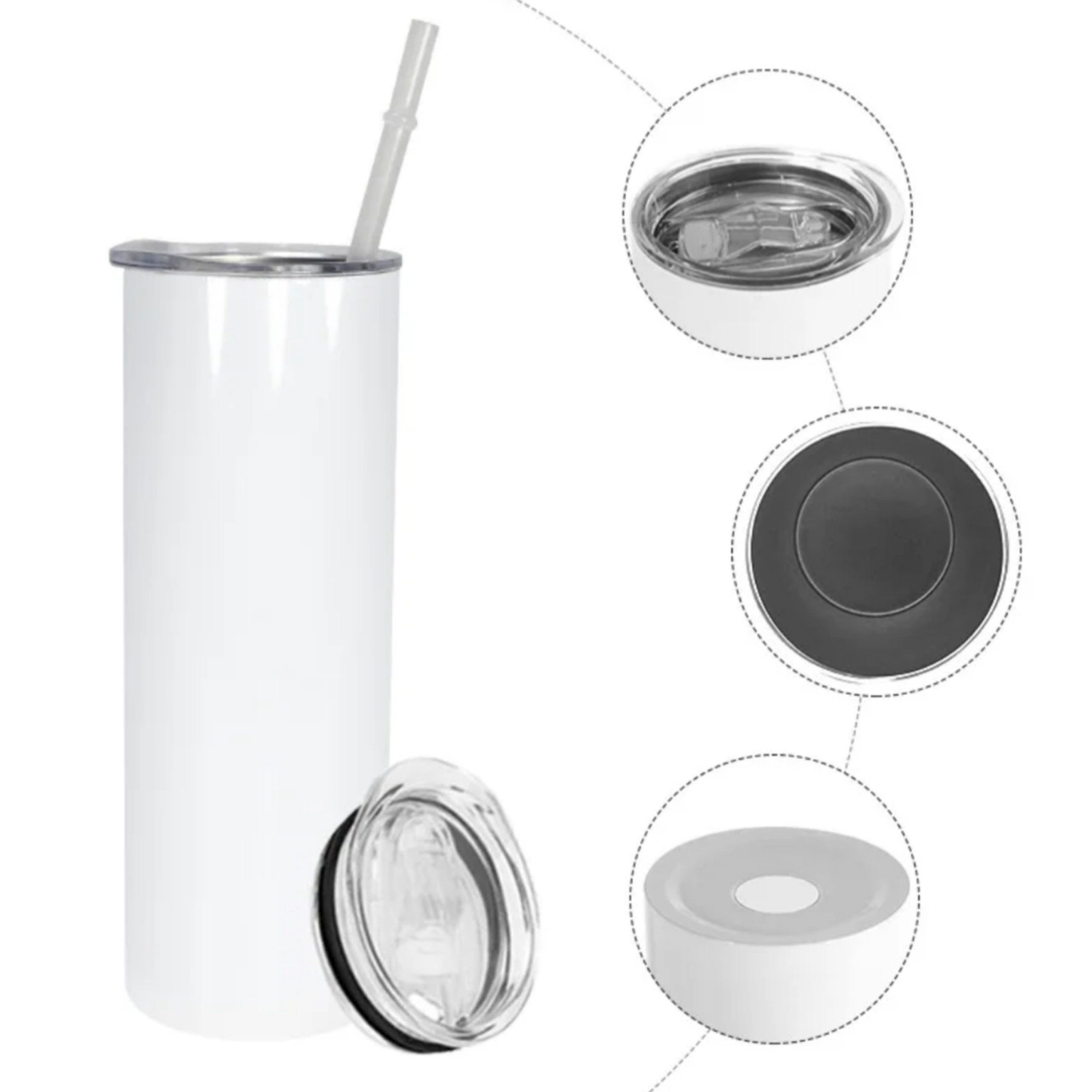 Mug Acero Inoxidable Térmico 600ML Sublimable Skinny