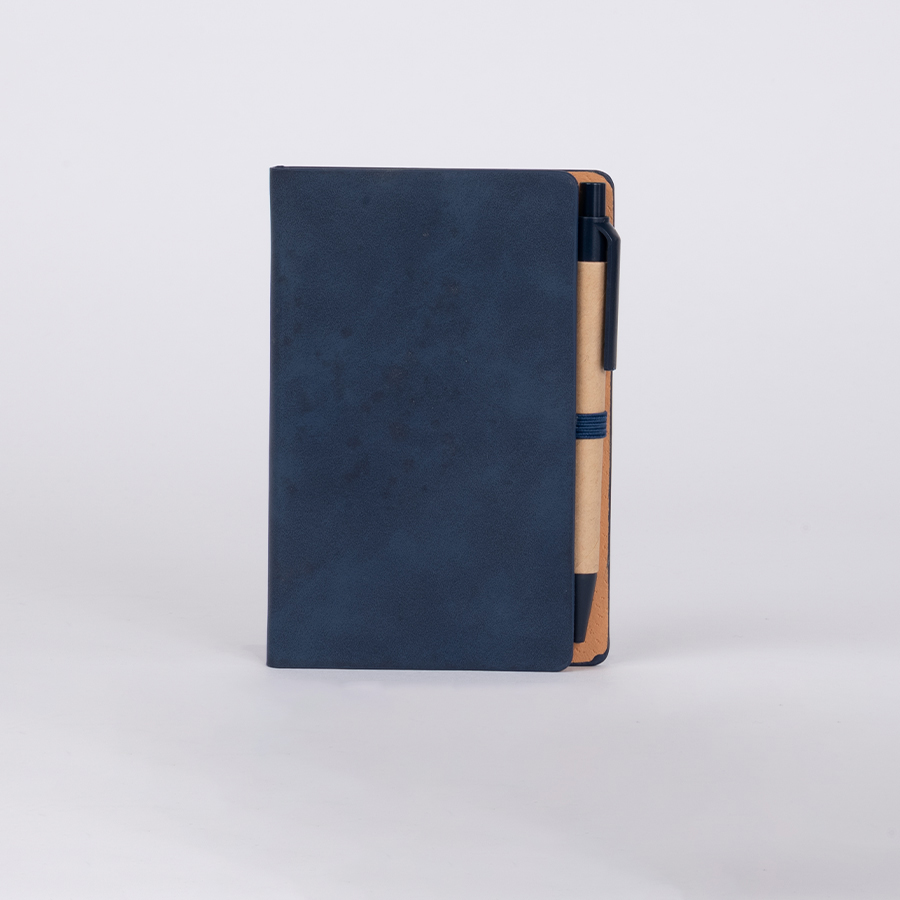 Libreta Memo Set AURORA de Eco-Cuero, con Bolígrafo 
