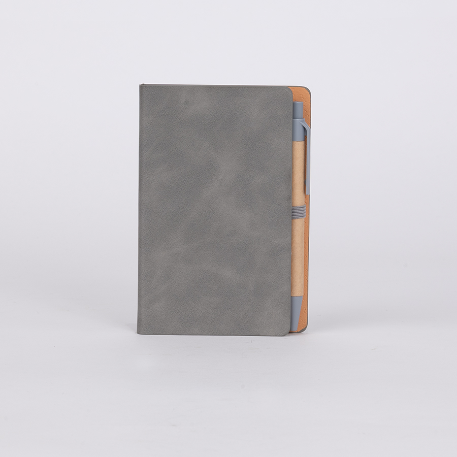 Libreta Memo Set AURORA de Eco-Cuero, con Bolígrafo 