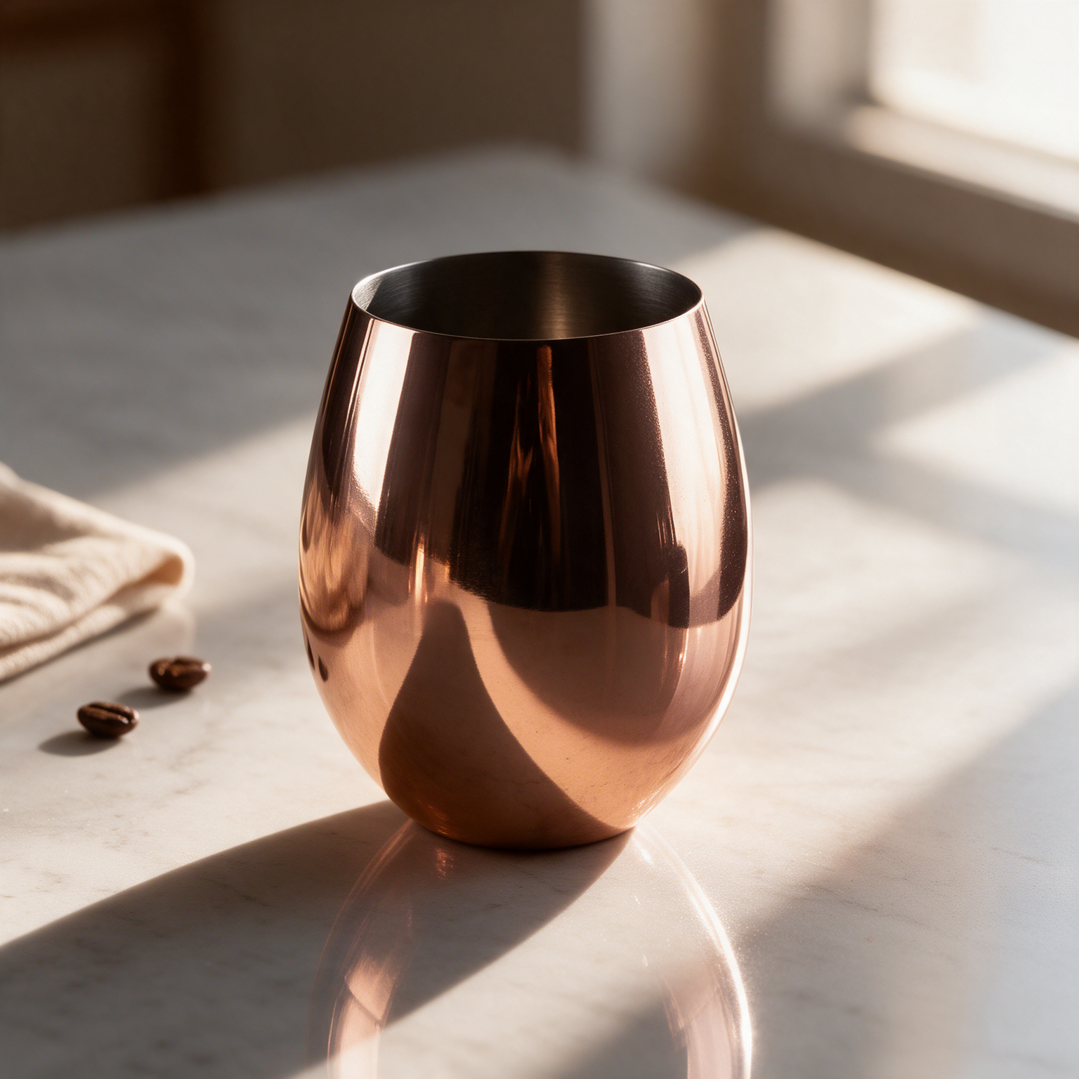 Vaso encobrizado para vino 