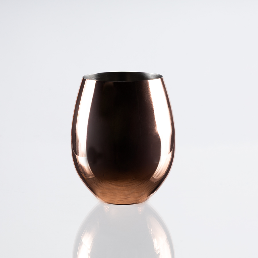 Vaso encobrizado para vino 